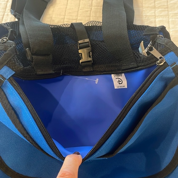 Walt Disney World Mickey Mouse saddle bag canvas tote cast members original blue - Picture 4 of 14